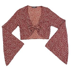 ✨5 for $15✨ Floral crop top small